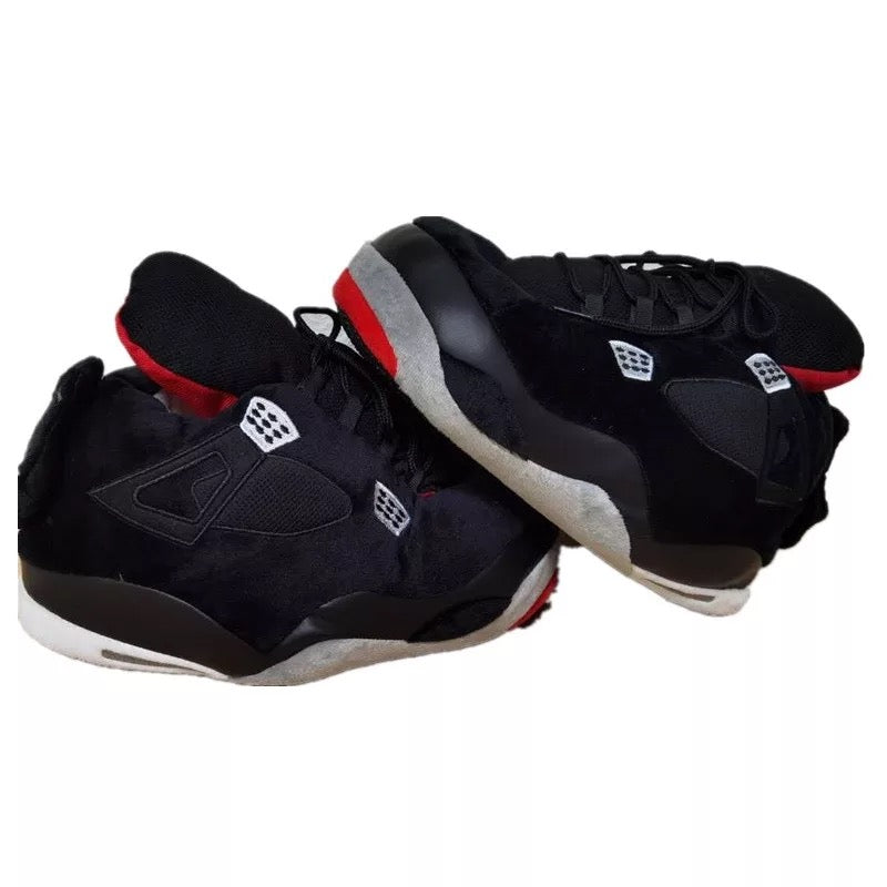 Air Sordans 4 OG Sred (Red) - Plush Jordan Inspired Slippers